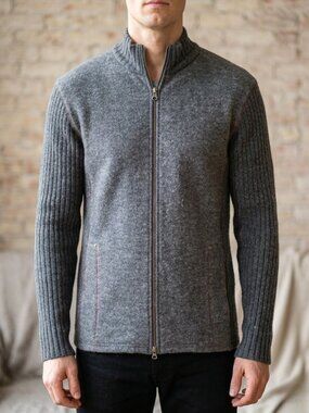 Tulliano Wool Sweater Men’s Medium 100% Wool Grey
